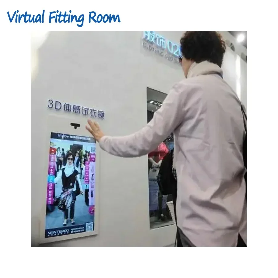 Virtual Fitting Room Magic 3D Mirror for Cloth Augmented Reality Interactive Dressing for Museum Smart Digital Signage Display