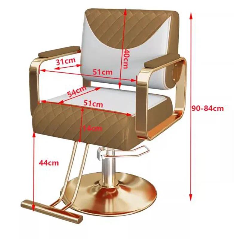 Luxury Classic Barber Chair Retro Vintage Beauty Salon Barbershop Chair Aesthetic Equipment Cadeira De Barbeiro Furniture