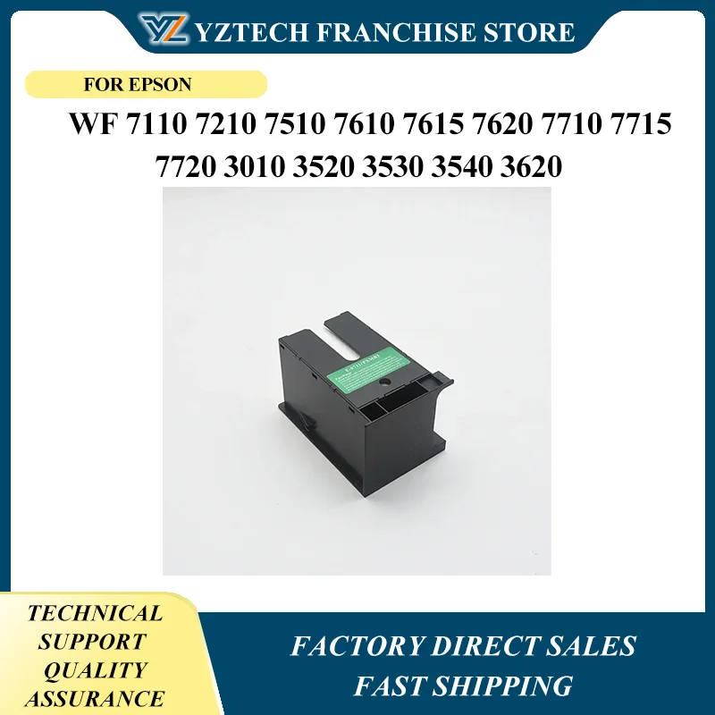 

1pc T6711 Ink Maintenance Box L1455 ET-16500 for Epson WF 7110 7210 7510 7610 7615 7620 7710 7715 7720 3010 3520 3530 3540 3620