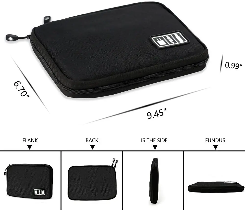 Gadget Cable Organizer Storage Bag Travel Electronic Accessories Cable Pouch Case USB Charger Power Bank Holder Digitals Kit Bag