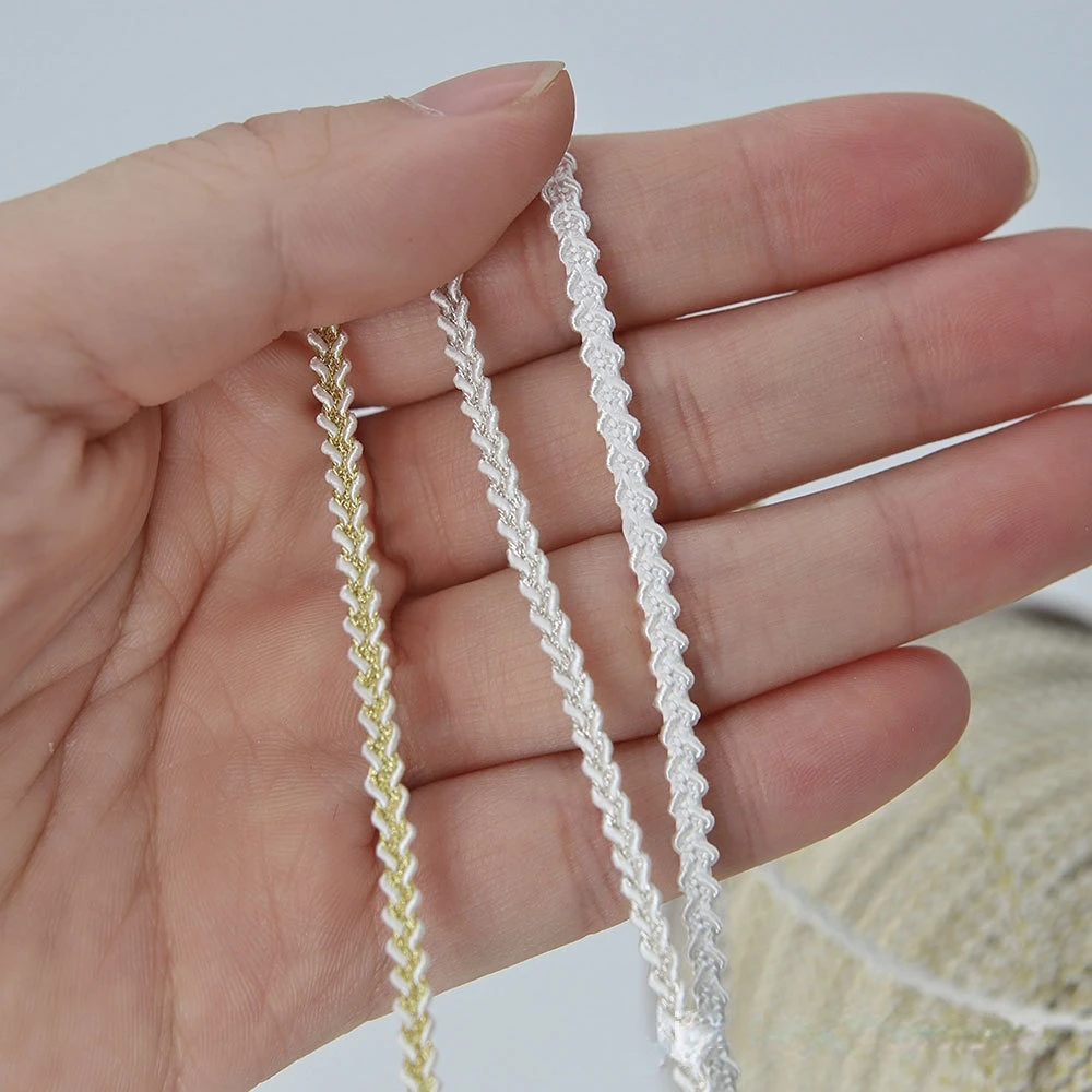 3mmx90cm Fabric Lace for DIY Doll OB11 Clothes Handmade Doll Clothing Mini Lace Sewing Accessories