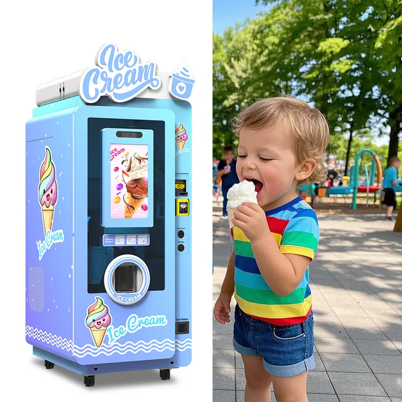 تصميم آلة بيع الآيس كريم السياحية مع وظيفة SDK للبيع