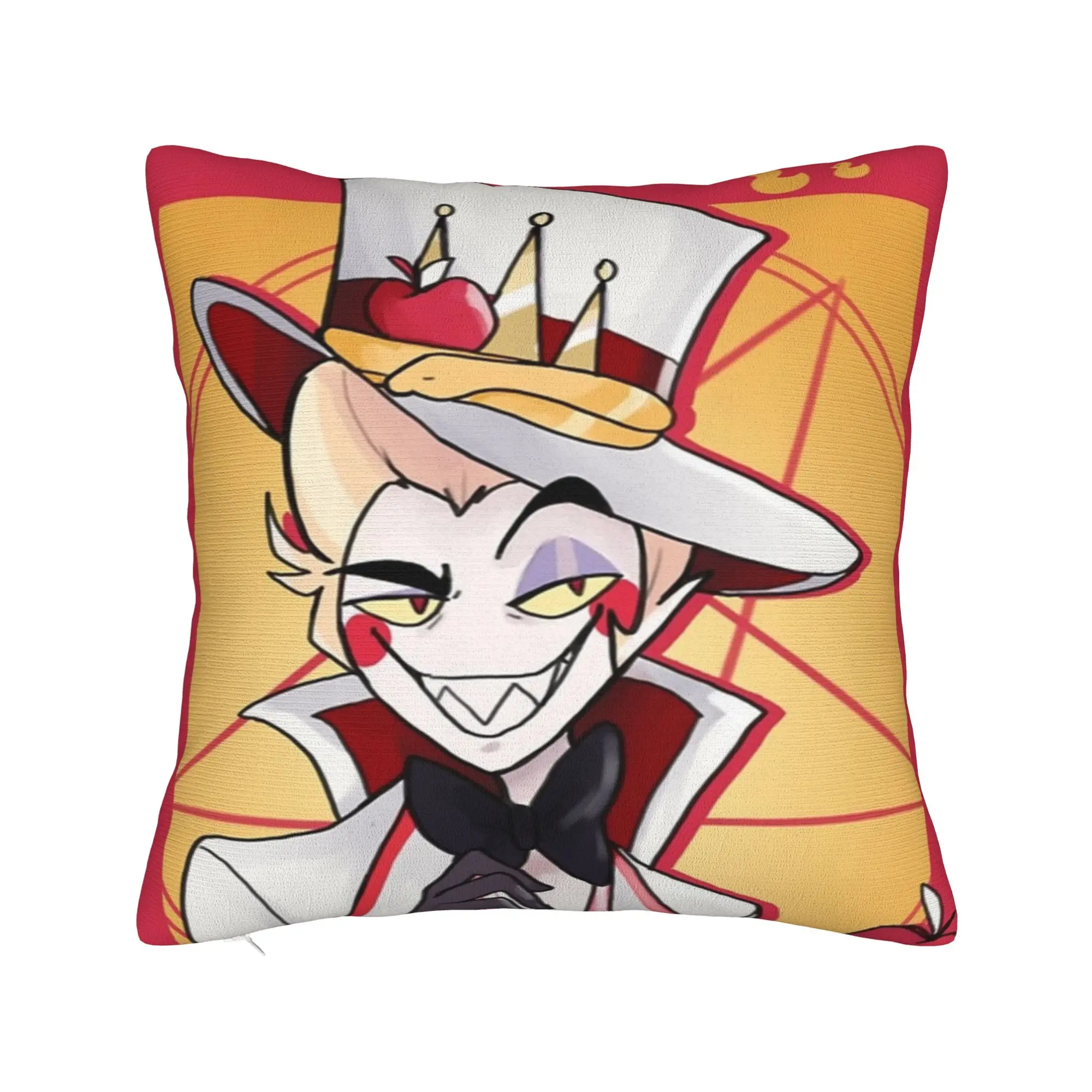Lucifer Hazbins Hotels Pillowcase Printed Cushion Cover Decor  Pillow Case Cover Home Zippered