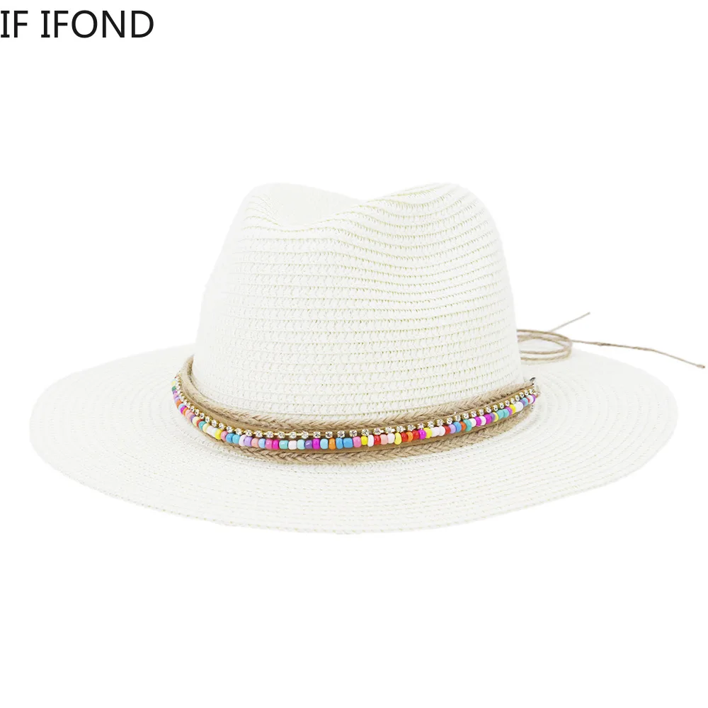 New Summer Boy Girl Kids Straw Hats Outdoor Sun Protection Beach Sun Hats Panama Child Formal Jazz Hat Gorras Para Mujer