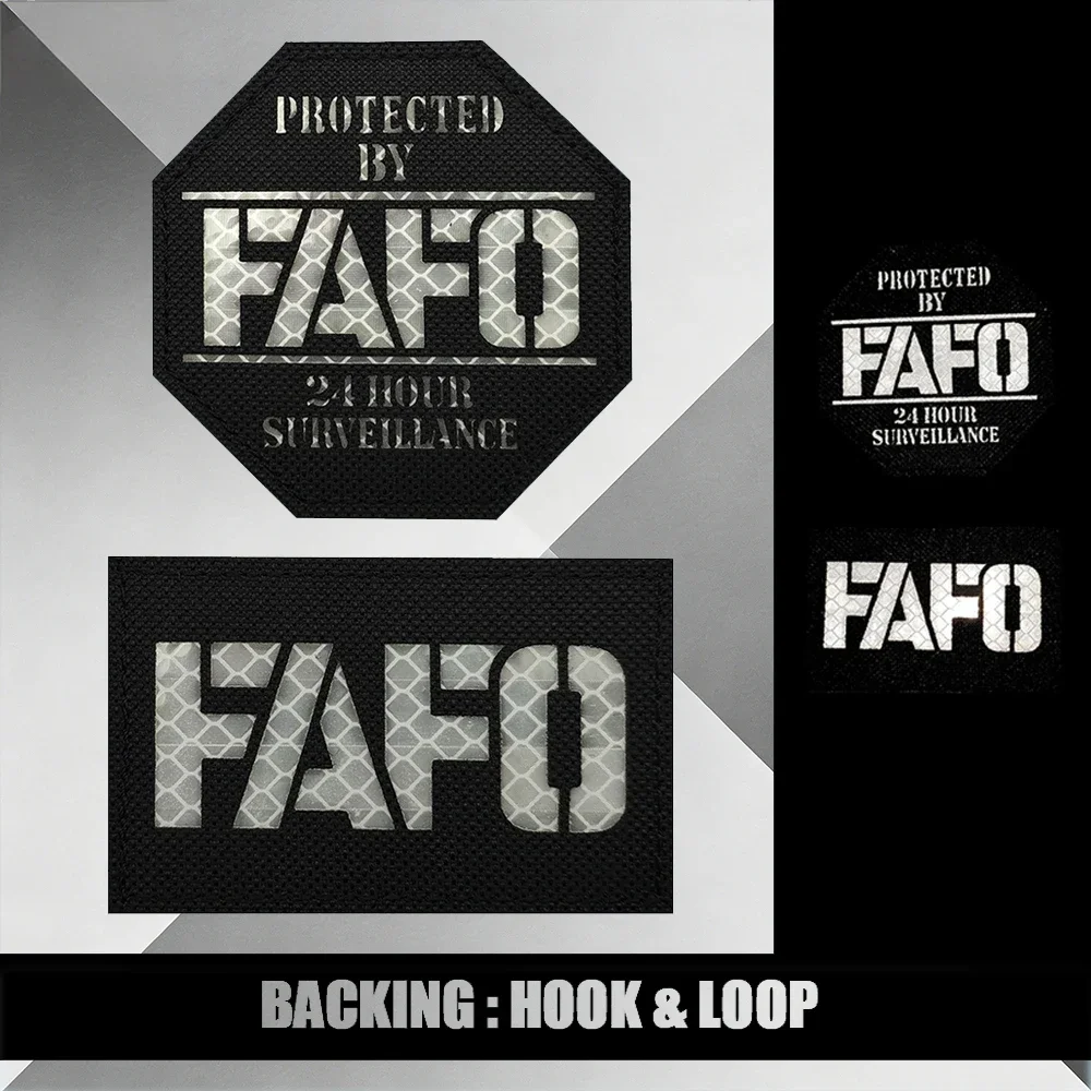 

Тактические светоотражающие нашивки FAFO для круглосуточного наблюдения, пришивные на куртку, с креплением на липучке