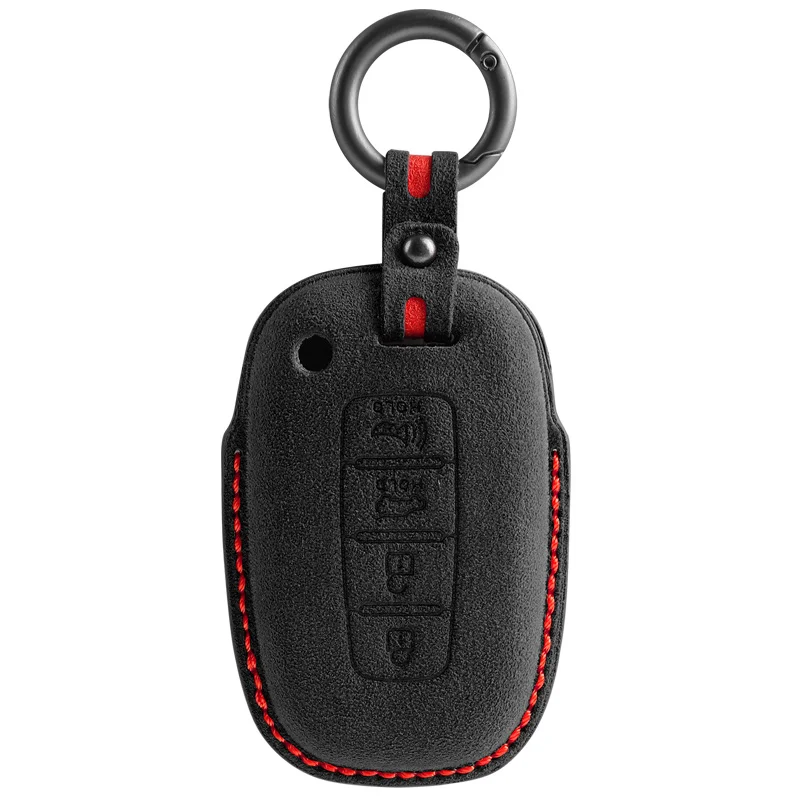 Alcantara Car Key Case Cover Shell For KIA EQUUS 2012 Optima K5 Forte Opirus Soul