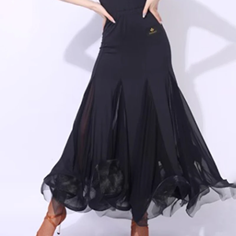 Multiple Colors Ballroom Dance Skirt Adult Tango Standard Waltz Performance Competition Costume Practice Clothes  Summer VDL688