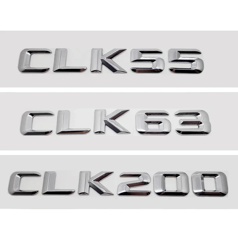 Carro Tronco Traseiro Letras Emblema, Cauda Caixa Emblema Etiqueta para Mercedes Benz CLK55 CLK63 CLK200 CLK230 CLK240 CLK280 CLK320 CLK Classe