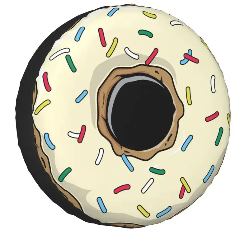 Crema Donut Spare Wheel Cover for Jeep Hummer 4x4 SUV Custom Doughnut Tire Protector 14" 15" 16" 17" Inch