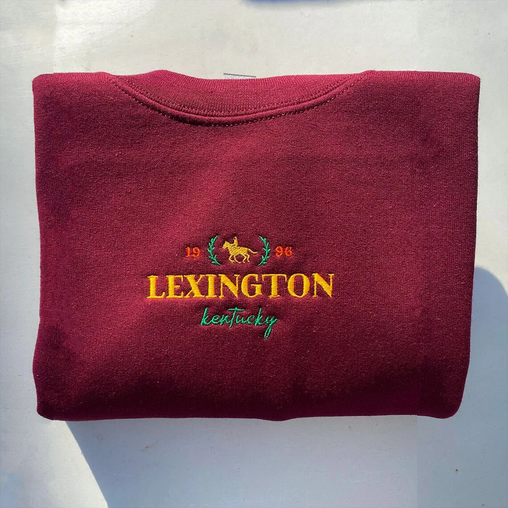 Imagem -05 - Camisolas Crewneck Lexington Vintage para Homens e Mulheres Manga Comprida Velo Grosso Solto Suéteres Quentes do Derby Outono Lexington