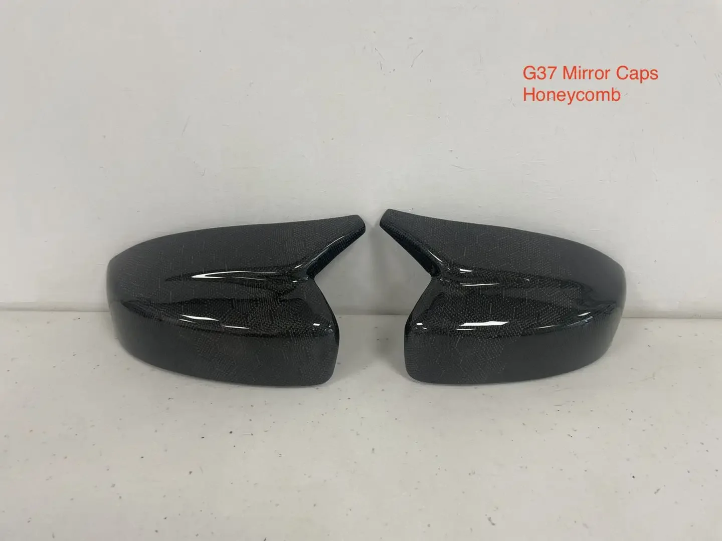 MRD For Infiniti G37 M style Carbon Fiber Car Rearview mirror Cover mirror caps carbon fiber accessories Regular Style.