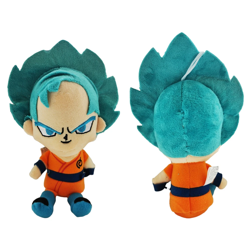 20cm Dragon Ball Plush Anime Toys Super Saiyan Blue Goku Vegeta PP Cotton Stuffed Dolls Cartoon Characters Kids Xmas For Gifts