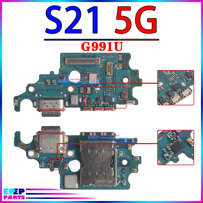 Puerto de carga Usb para Samsung Galaxy G991 G996 G998 G990 S901 S906 S908 B U N S21 S22 Fe Plus, módulo de placa de carga Ultra