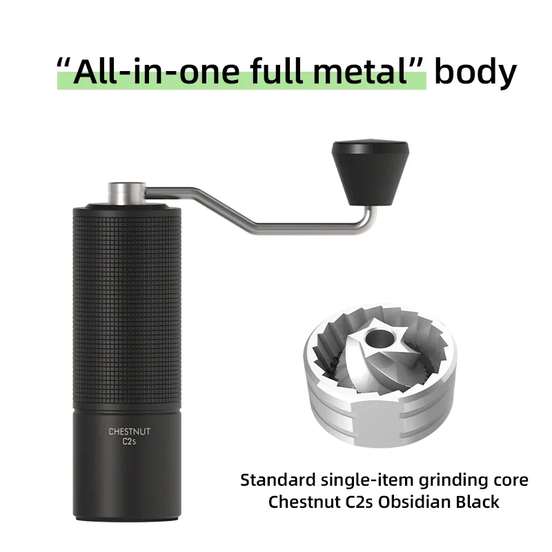 

TIMEMORE Chestnut C2S Manual Coffee Grinder Portable Adjustable Stainless Steel Burr For Kitchen Send Cleaning Brush