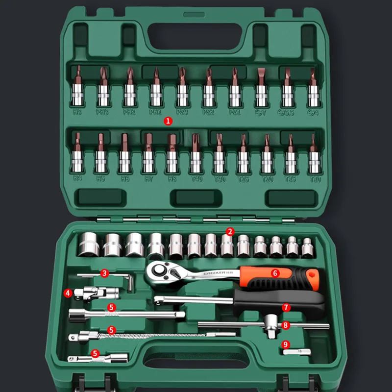 Imagem -02 - Auto Repair Tools Box Sets Chave Eletricista Anti-queda Case Impermeável à Prova de Choque Safety Parts Organizer Anti-queda Toolbox Novo
