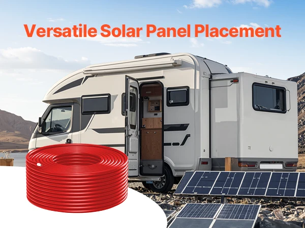 SucceBuy 100FT Solar Panel Extension Cable 10AWG 6mm² IP67 Waterproof Solar Extension Cable for Home Ship and RV Solar Panels