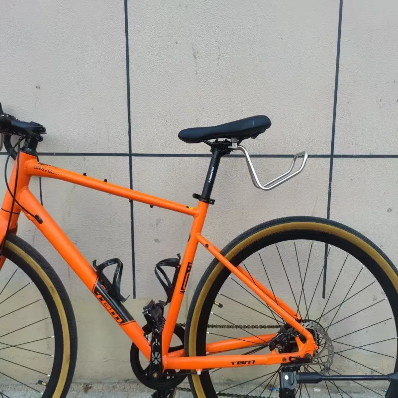 Portaequipajes trasero para bicicleta de acero inoxidable, resistente y ligero, portaequipajes integrado para bicicleta de montaña y carretera, accesorios para ciclismo