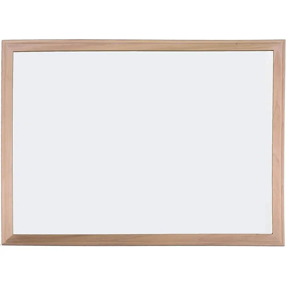 Papan Tulis Magnetik Berbingkai Kayu, 24x36 Inci