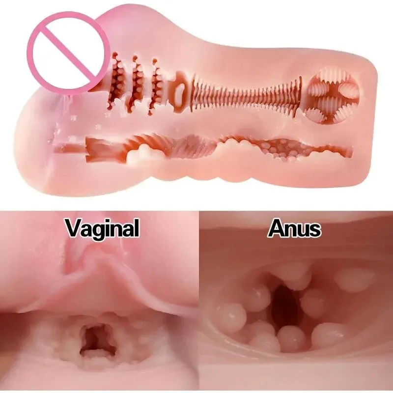 مهبل صناعي واقعي للذكور ، قطة جيب ، جهاز استمناء ، لعبة جنسية للبالغين ، المهبل والشرج الحقيقيين ، كأس الطائرات ، متجر للبالغين