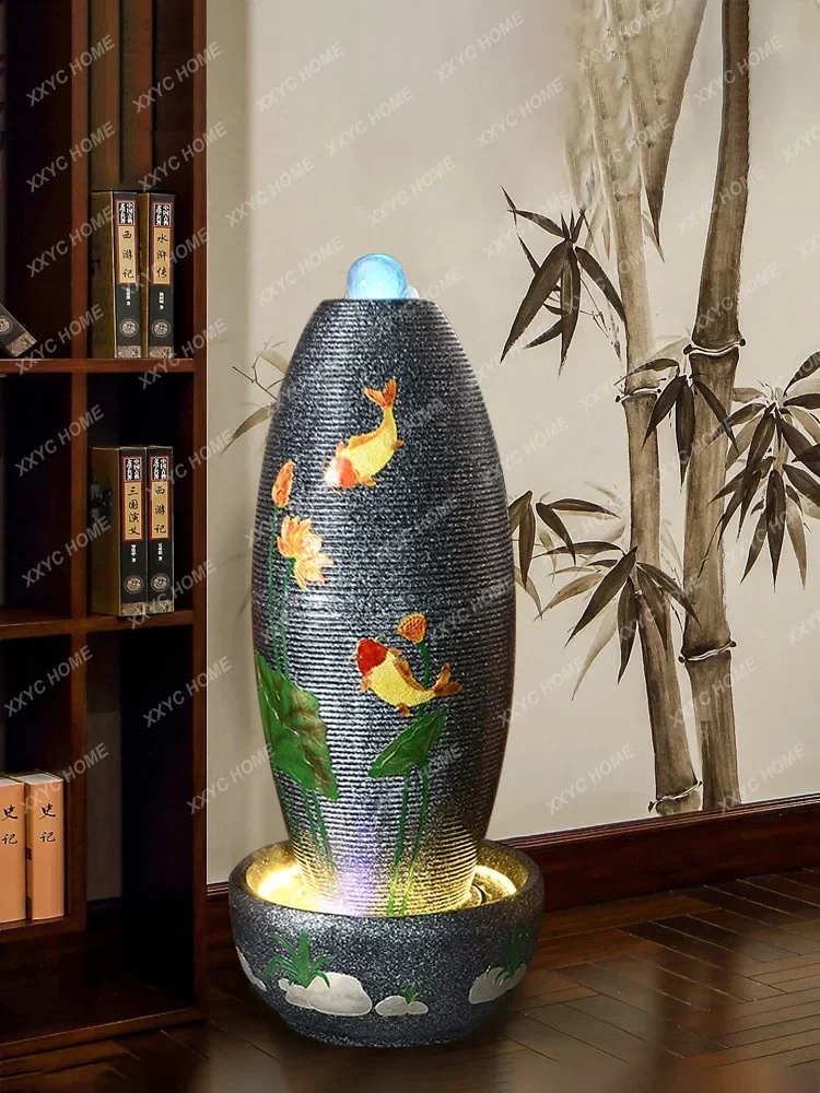 

Фэн-шуй переворачивает водный шар, фонтан, украшение для гостиной, офиса, удачи, напольный увлажнитель, украшение