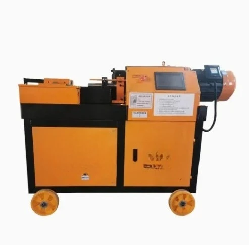 Fully Automatic Steel Bar CNC Threading Machine - Straight Thread Rib Stripping and Rolling for Construction Sites