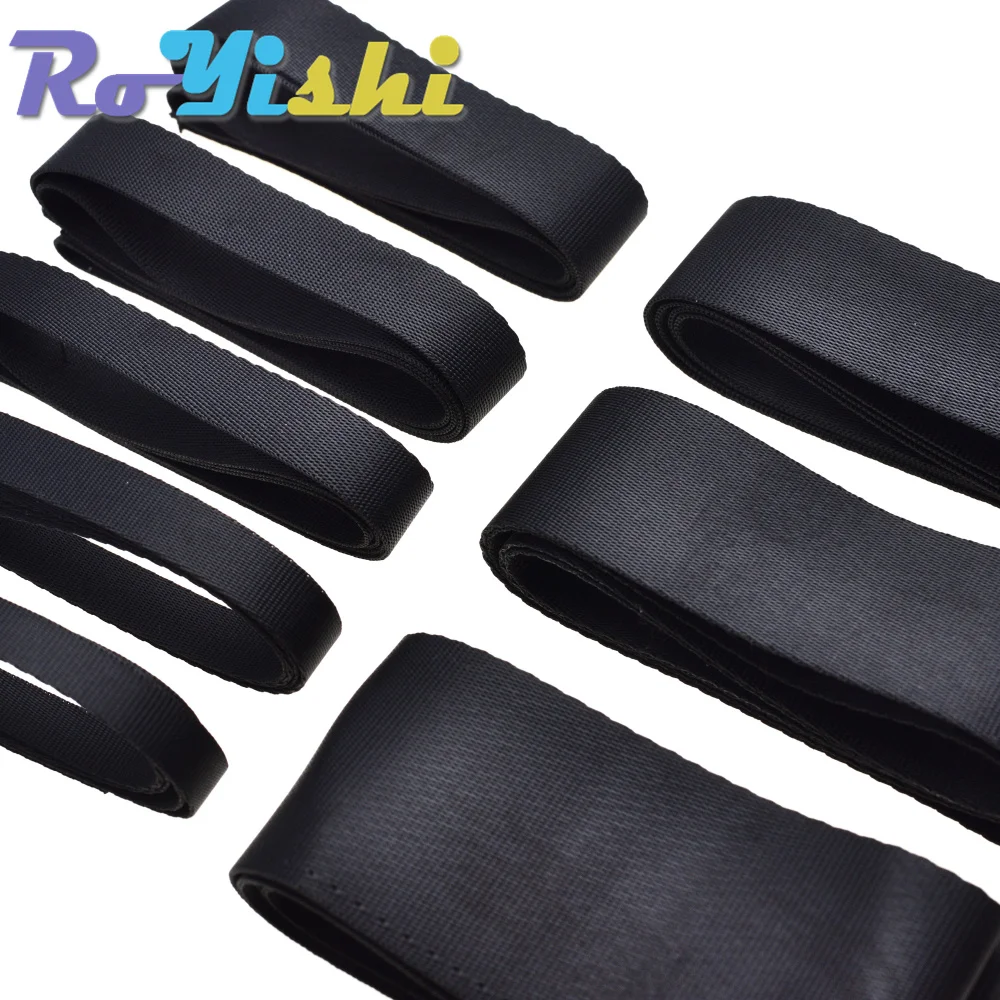 2 Yards Nylon Ribbon Safety Belt Computer jacquard Ribbon Outdoor Backpack Bag Parts Black