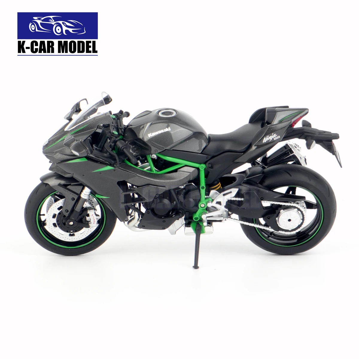 AOSHIMA 1/12 Kawasaki Ninja H2 H2R Motorcycle Diecast Car Model