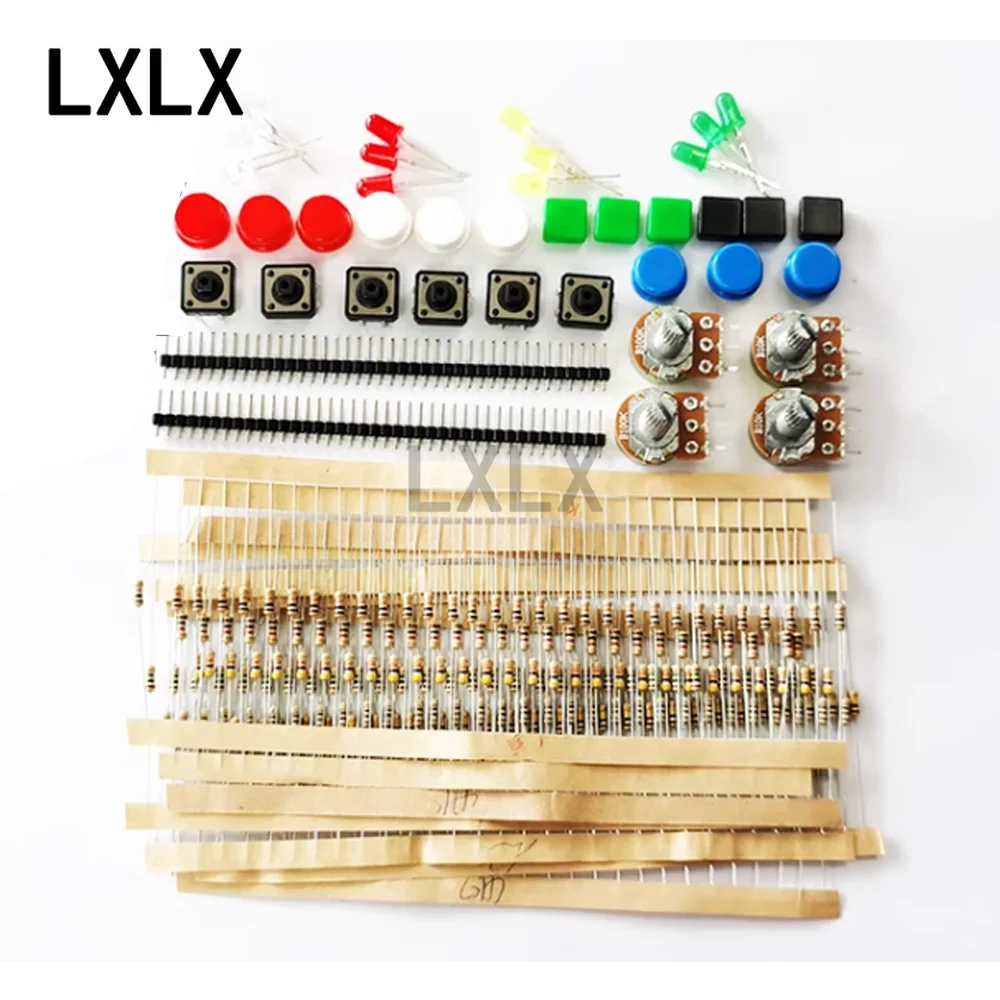 LXLX1 Universal Parts Kit Component Kit with Resistor LED Potentiometer