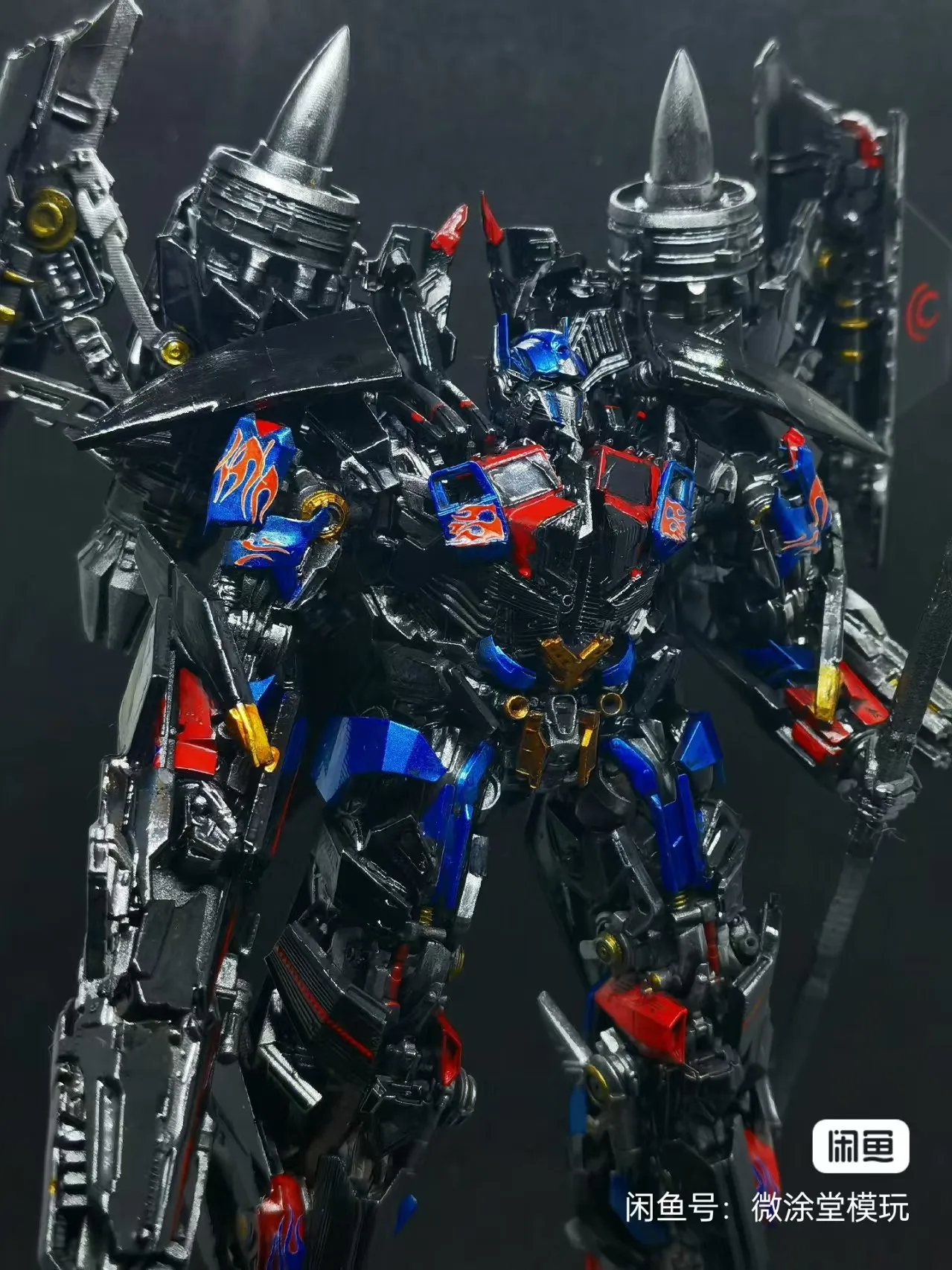 Postać filmowa Autobot Optimus Prime Nieporuszający się model Malowana statua Statua o wysokości 15 cm