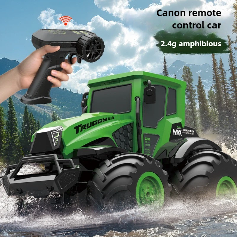 لعبة سيارة أشياء رائعة هدية مضحكة - شاحنة برمائية برمائية مقاس 26 سم، سيارات Rc لتسلق جميع التضاريس على الطرق الوعرة، شاحنة مونستر، ألعاب للأطفال #2