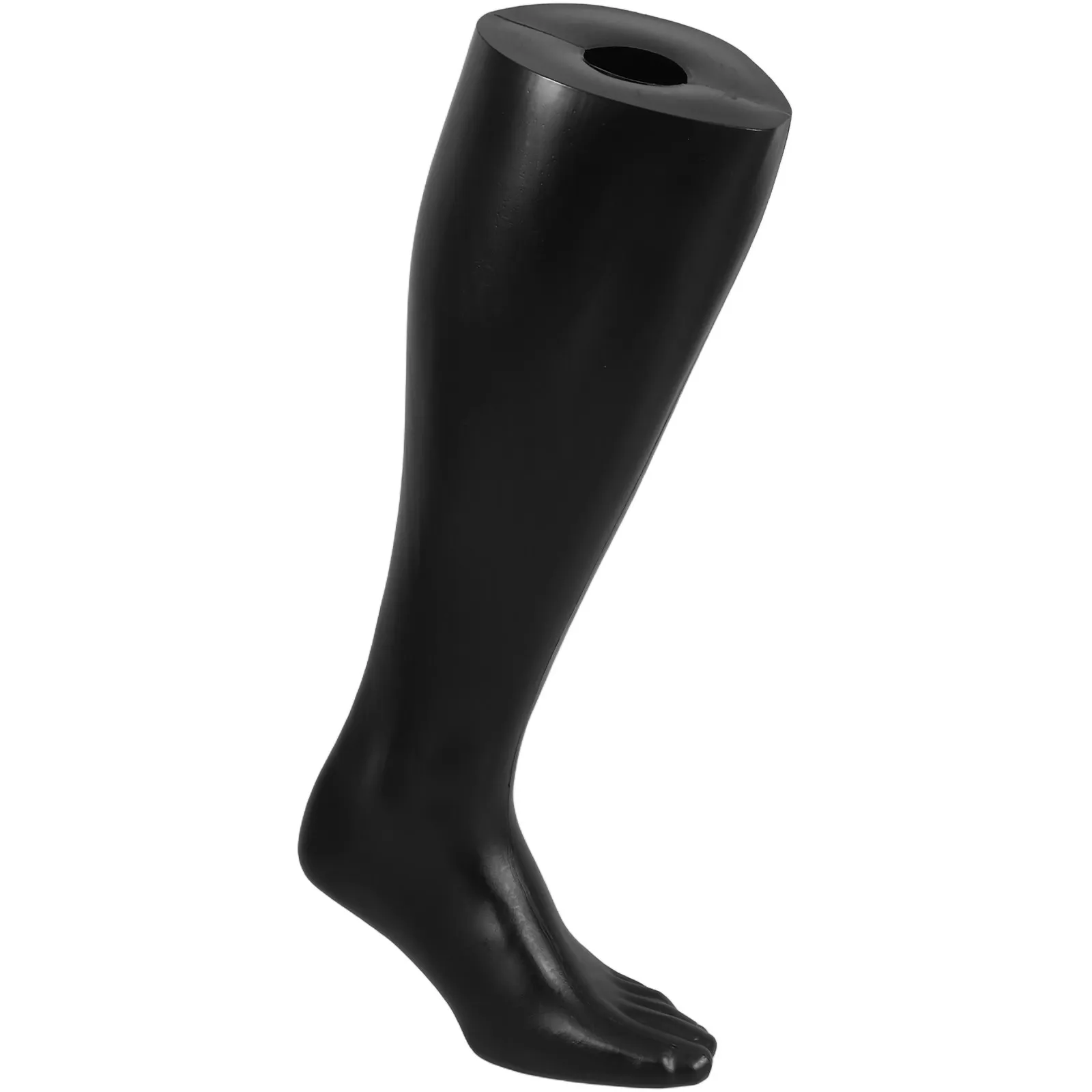 

Black Plastic Foot Mannequin Display Stand Socks Jewelry Ankle Chain Holder Retail Store Sock Showcase Tool Anklet Display Stand