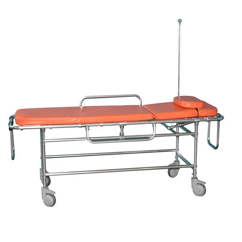 Non-magnetic stretcher for nuclear magnetic resonance room, ambulance on board stretcher CT non-magnetic transfer