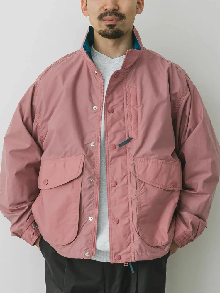 

Loose Fit Outdoor Windproof Nylon Jaet Stand Collar Waterproof Polyester de Cosite Fiber Youth Spring Autumn Wear