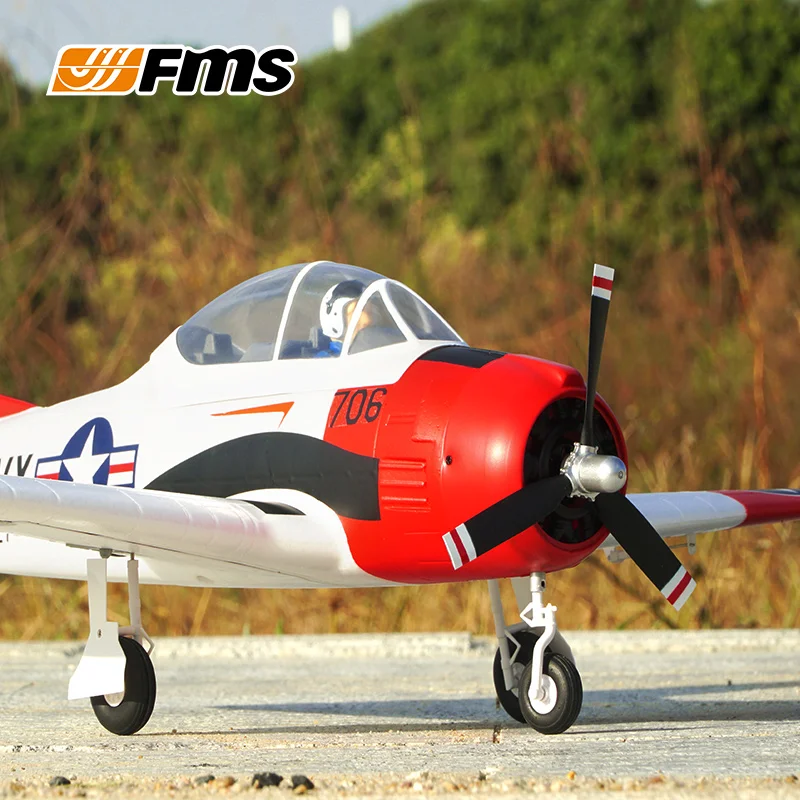 FMS 800mm T-28 RC Trojans World War II realistic aircraft entry-level electronic remote-controlled fixed wing aircraft model toy