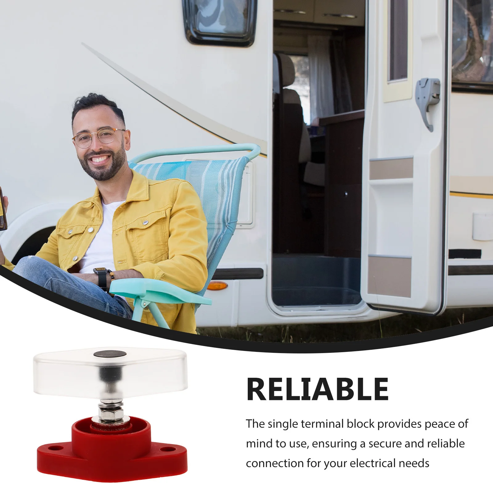 

Heavy Duty Single Terminal Bar Marine Car 48V Rv Yacht Stud Terminal Bus Bar Junction Block