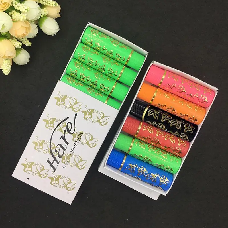 6PCS/CAJA Lápiz labial que cambia de color Lápiz labial de moda que cambia de color Ingredientes saludables Delineador de labios de larga duración Maquillaje