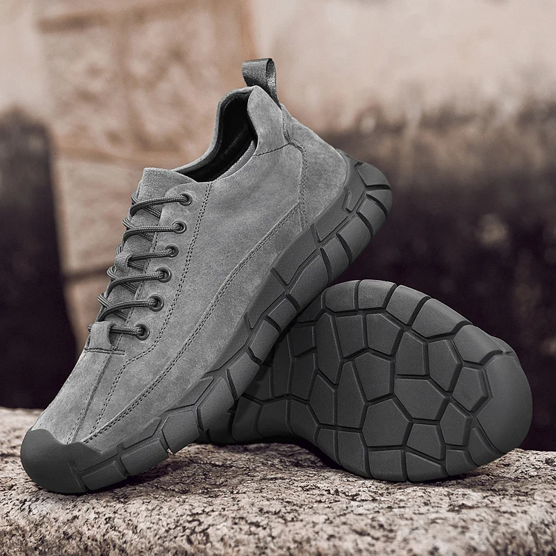 

Men Fashionable Workwear Shoes Anti Suede Round Toe Flat Heel Comfortable Casual Men Shoes