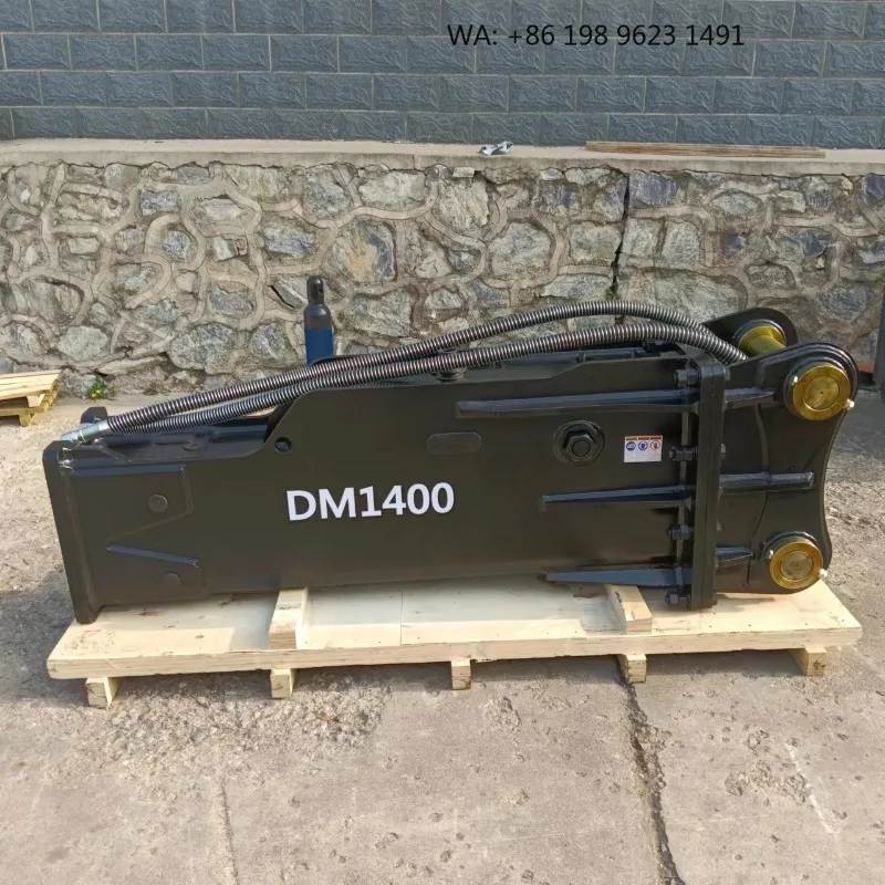 Top Mounted Hydraulic Breaker With Reinforced Cylinder Wear Resistant Building Demolition Tool 9-15 Ton Construction Excavator