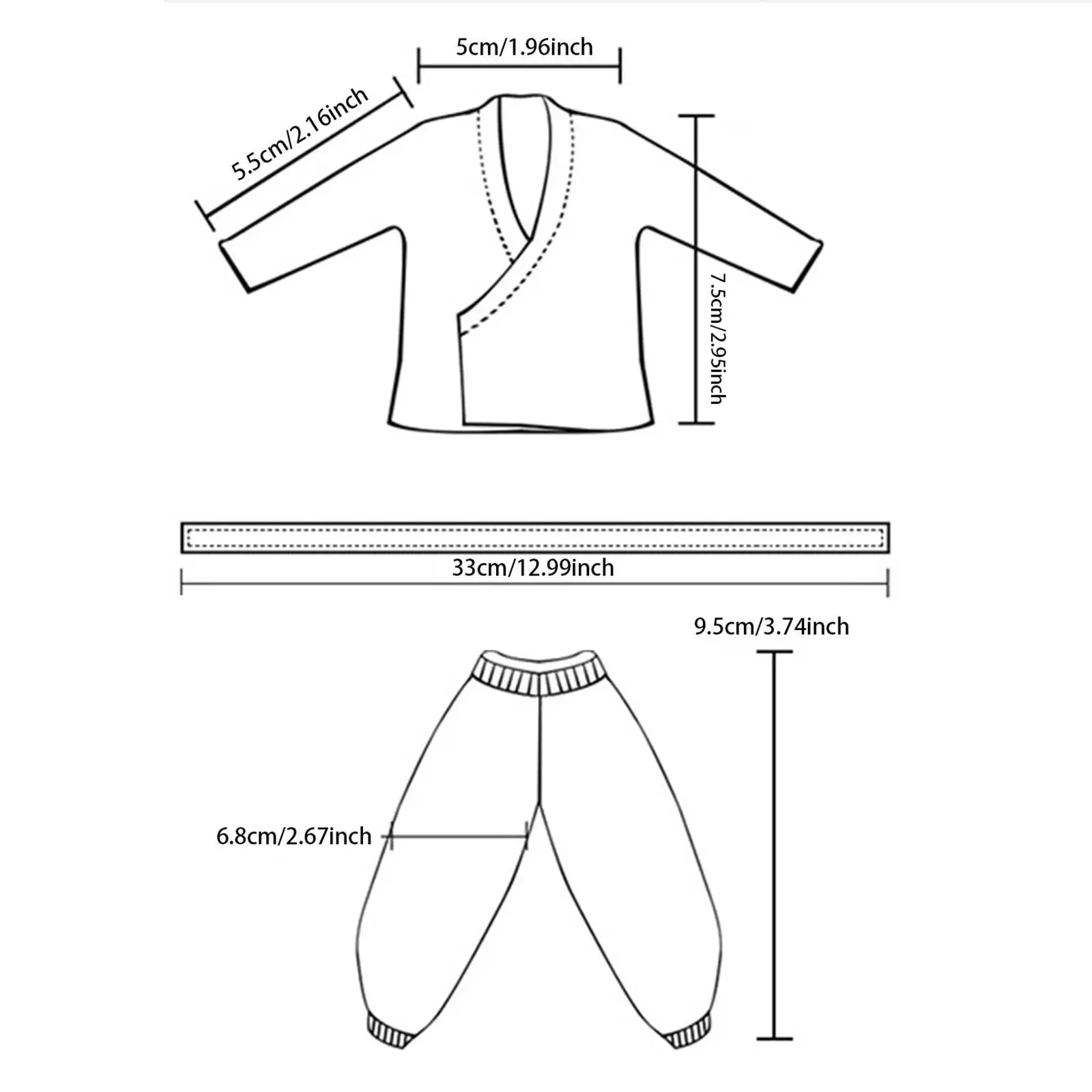 5 ชิ้น 1: 12 Scale Figure เสื้อและกางเกงสําหรับ 6in Dress up Action Figures