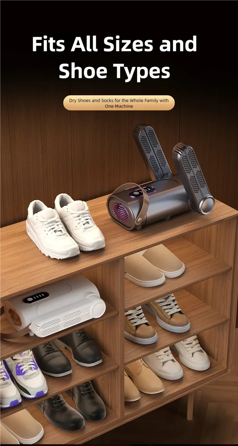 TINSOL Vierarmiger Schuhtrockner mit Duft 48 ° C Intelligente UV-Licht-Sterilisation und Desodorierung mit konstanter Temperatur – Detail 12