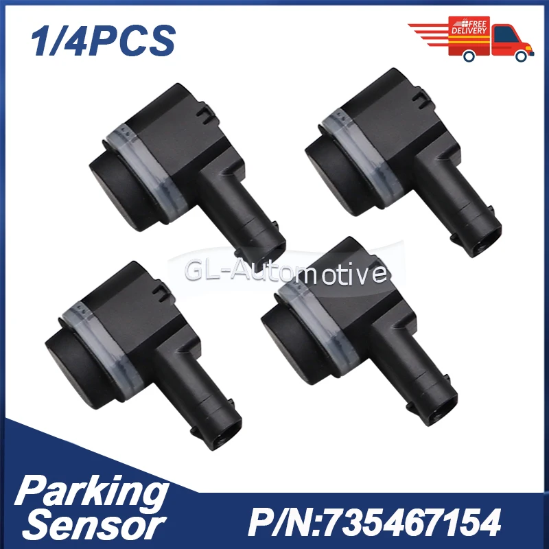 1/4 Uds 735467154 Sensor de aparcamiento PDC para Ford B-MAX C-MAX FIESTA MK6 FOCUS GALAXY KUGA MONDEO S-MAX