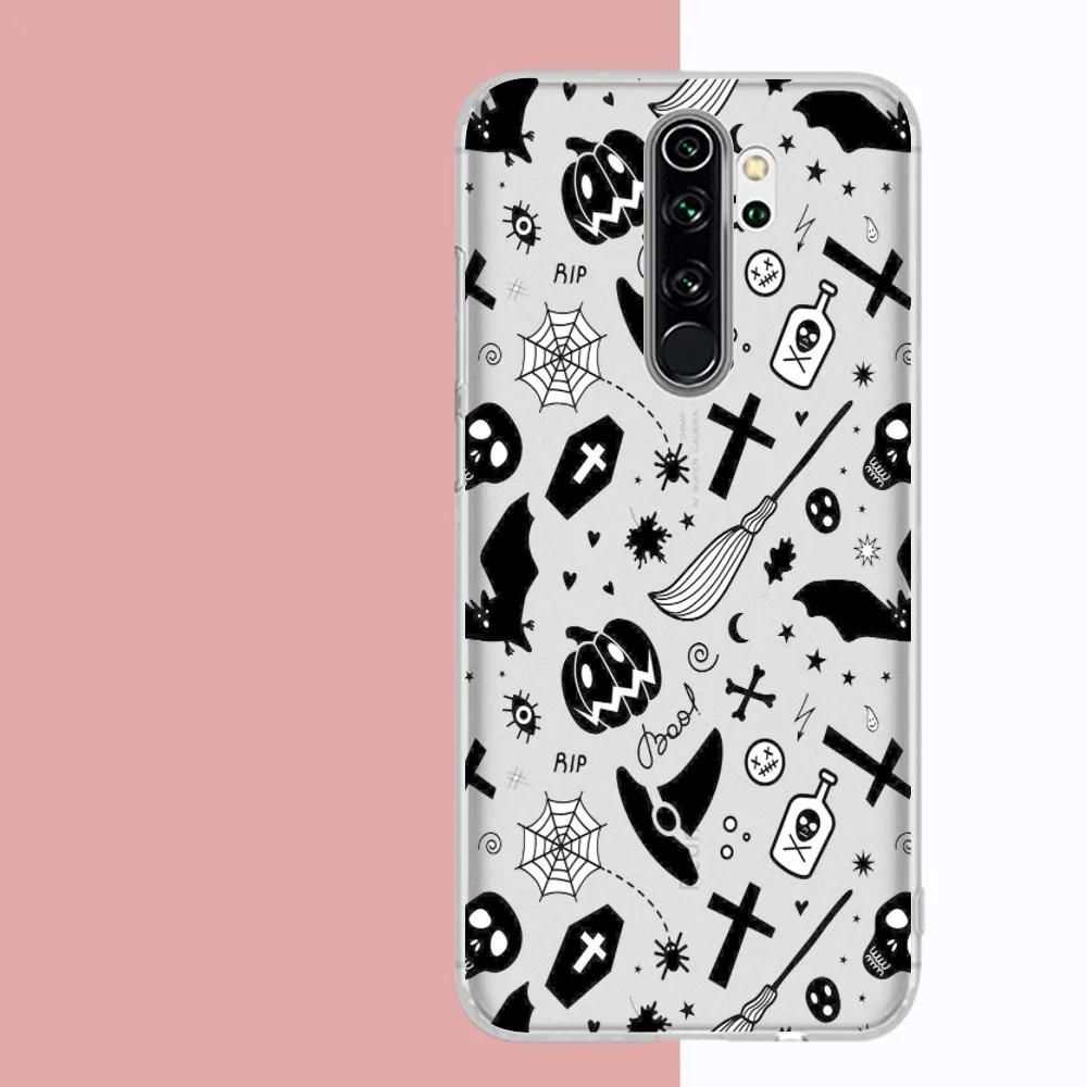 Halloween Mousepad For Samsung S 20 21 22 23 for Redmi Note7 8 9 10 for Huawei P20 30 40 Clear Case