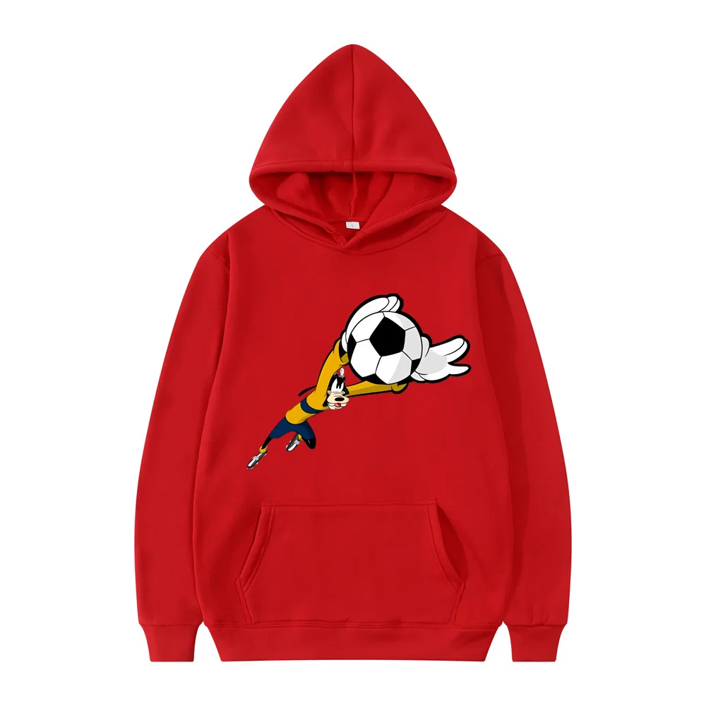 2024 New Disney Goofy Men Hoodie Japanese Cartoon Anime Women Pullover New Casual Autumn Winter Couple Oversized Sweatshirts