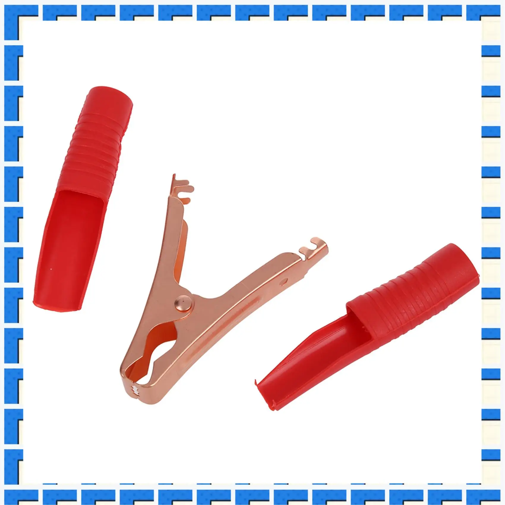 

ABNG 4X Car Alligator Clips Battery Clamps Crocodile Clip 100A Red+Black