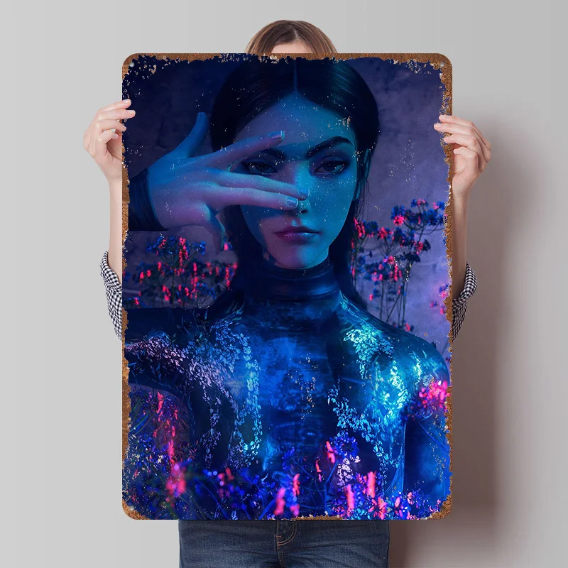 Póster Subita Metamorfosis, letreros metálicos vintage personalizados, arte de pared, placa de metal retro para decoración de oficina, decoración de sala de estar, hogar