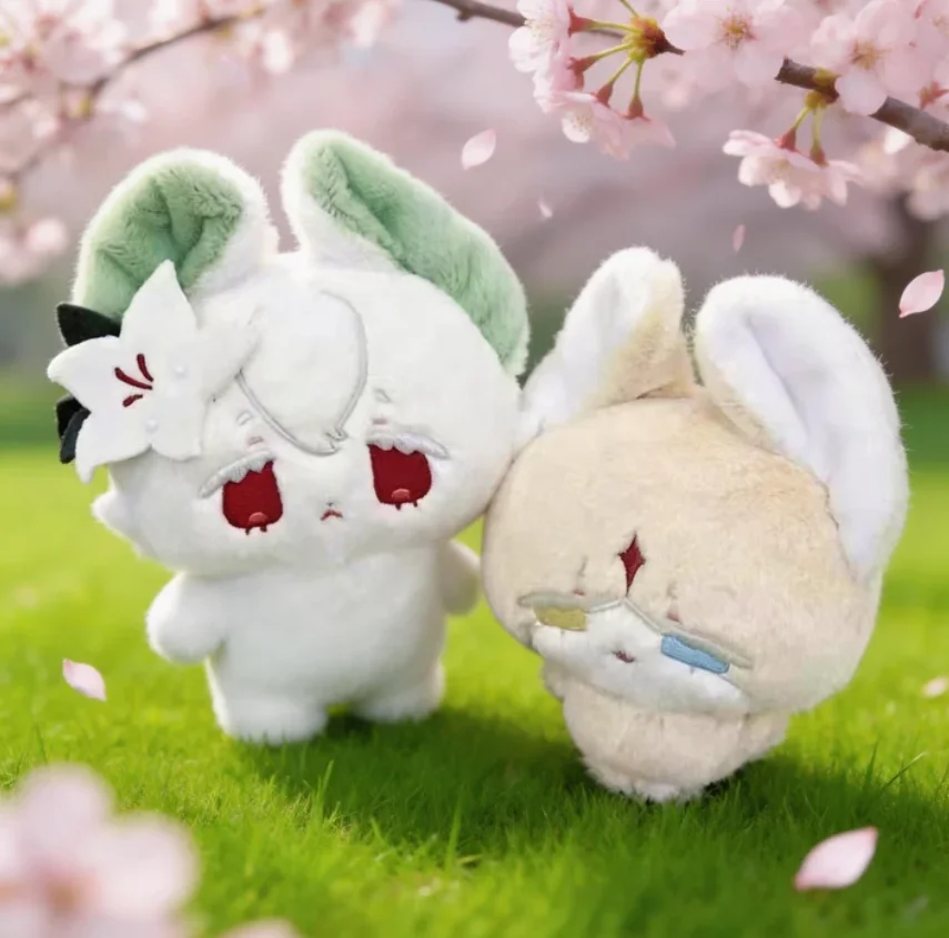 Stuffed10cm Game Cookie Kingdom Pure Vanilla White Lily Cookie Cartoon Cute Plshies Toys Cute Cosplay Pendant Backpacks Gift