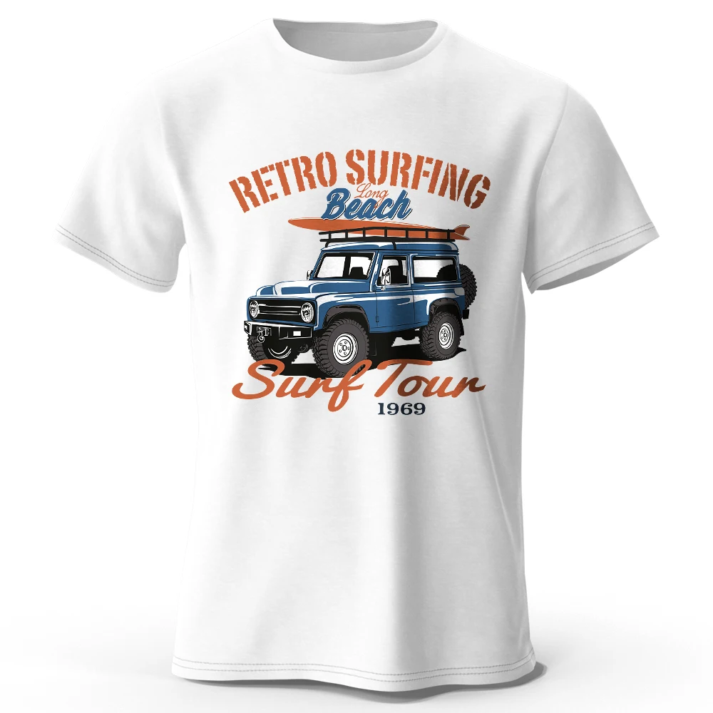 Militärisches Off-Road Vintage bedrucktes Unisex-T-Shirt für Männer und Frauen, T-Shirts, Tops, 100 % Baumwolle, WWII Jeep Graphic Adventure Gear