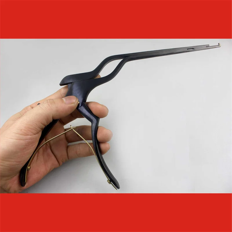 Orthopedics ultra-thin black lamina rongeur Z-type stepped bone scissors spine minimally invasive microscope channel lamina rong