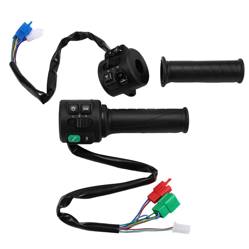 AB96-T08 Hall Type 48V 60V 72V With Three Speed Parking Reverse Comb Function Twist Throttle For Electric Motorcycle Scooter