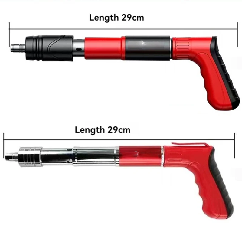 Mini clavadora de cañón de techo de mano, potente Cierre de hormigón, silenciador, uso doméstico, maquinaria de paneles fija Manual a base de madera